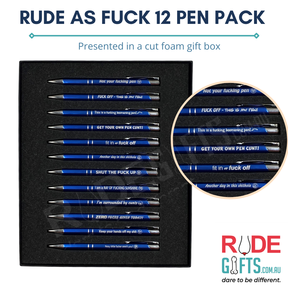 Rude as Fuck 12 Pen Pack
