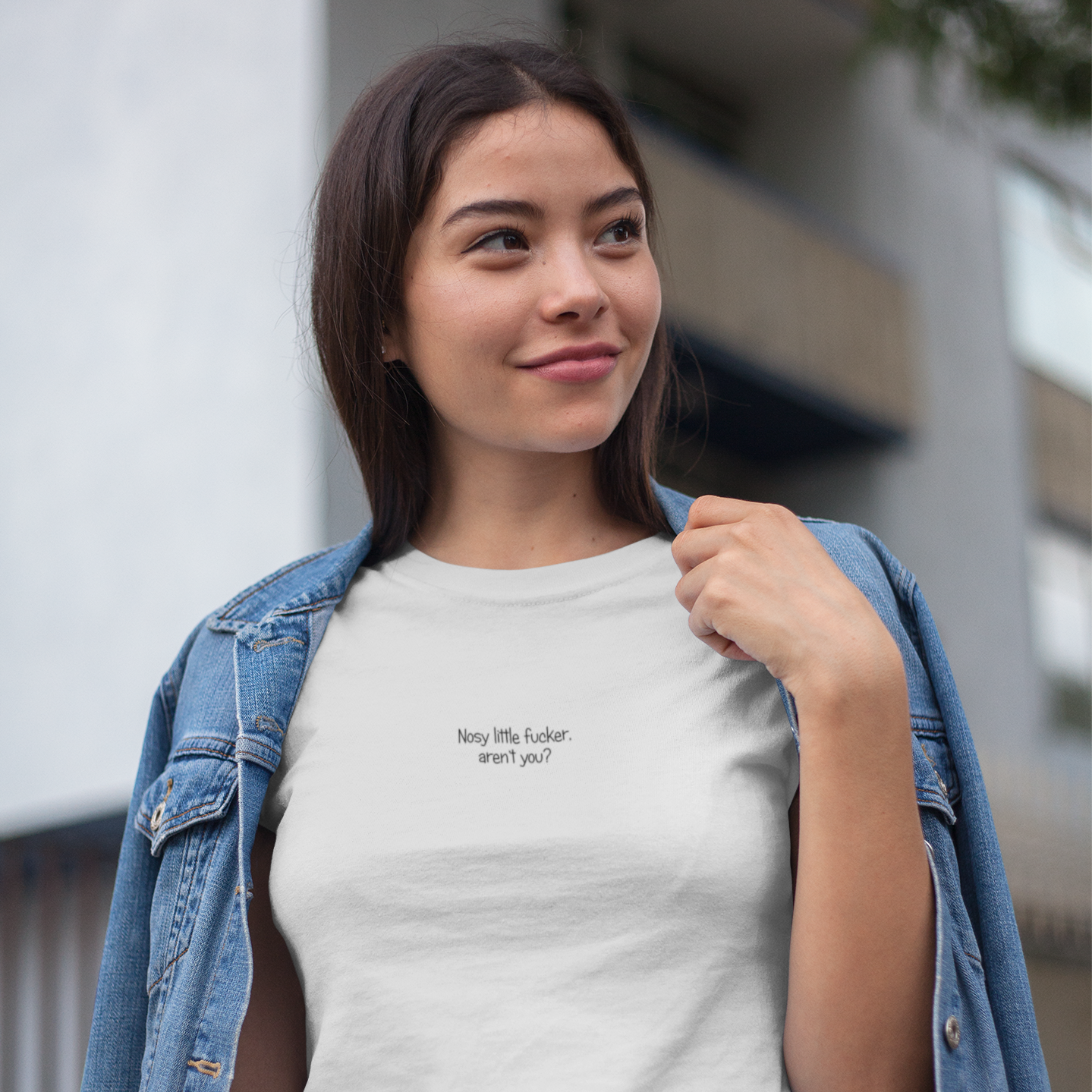 Nosy Little Fucker Female T-Shirt