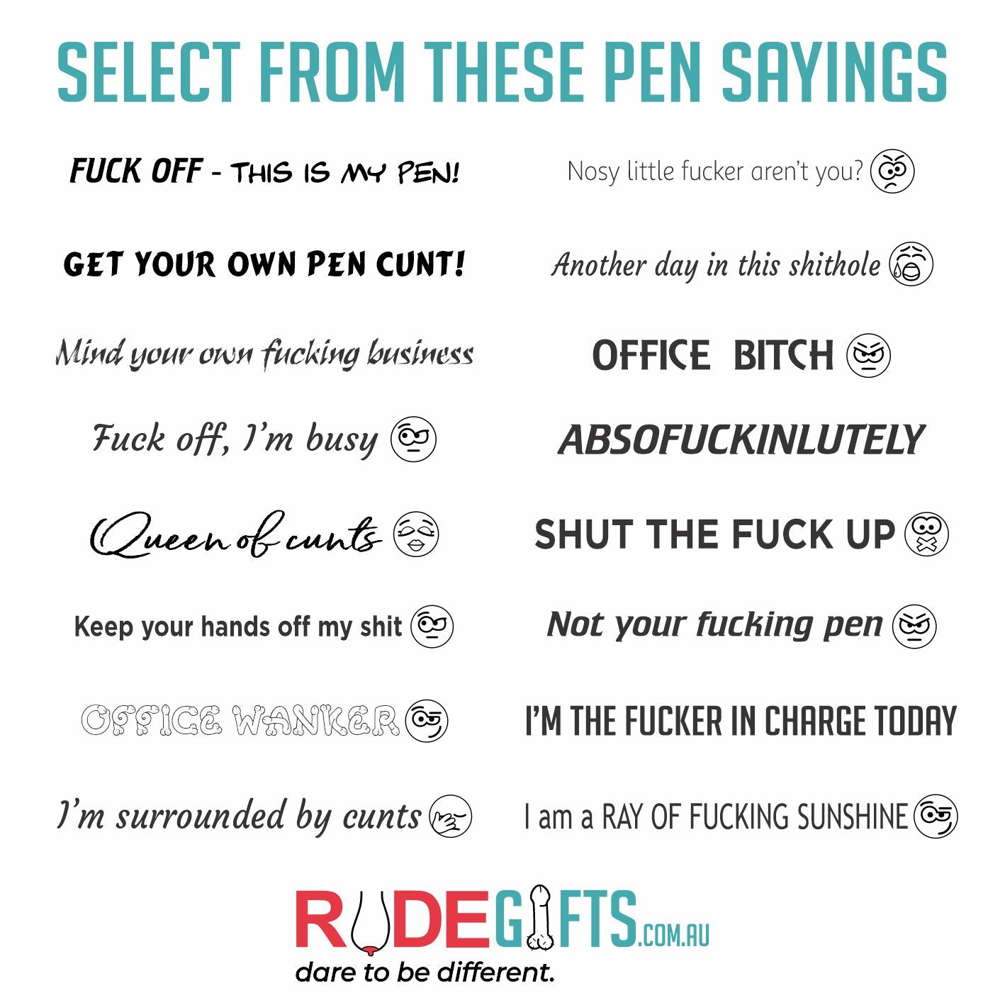 FUCK OFF - This is my pen!