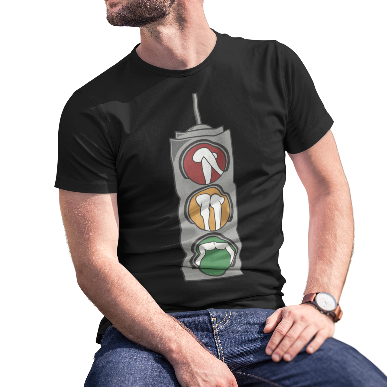 Traffic Lights Male T-Shirt