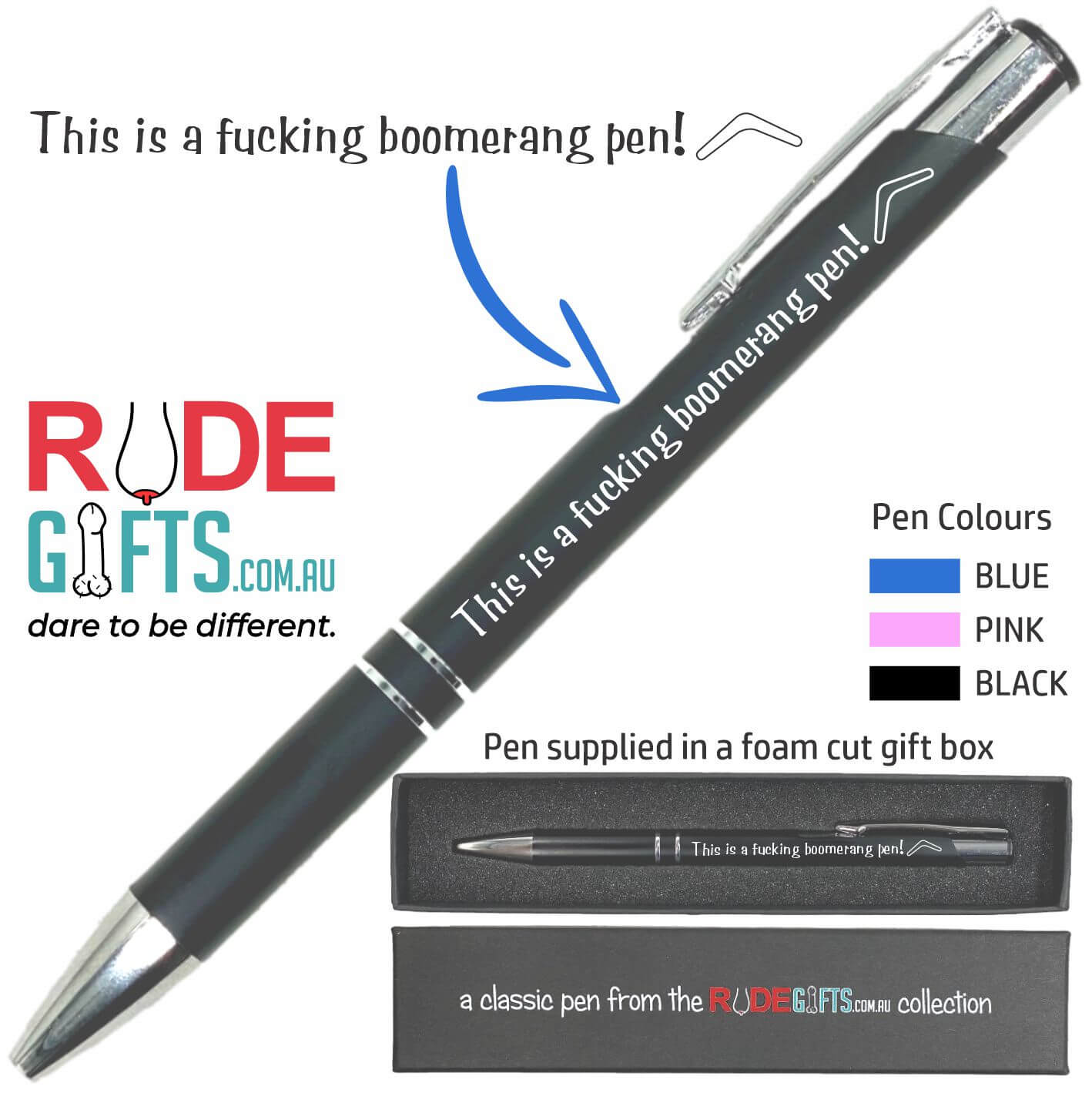 This is a fucking boomerang pen!