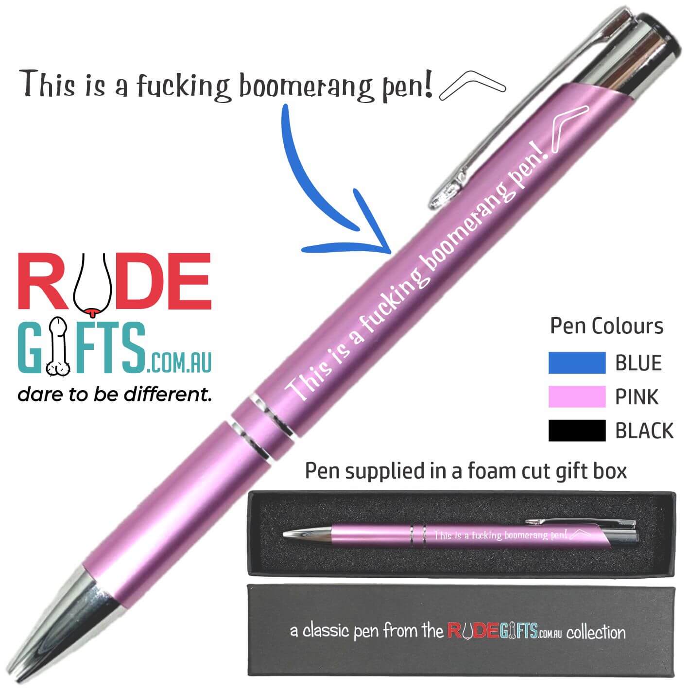 This is a fucking boomerang pen!