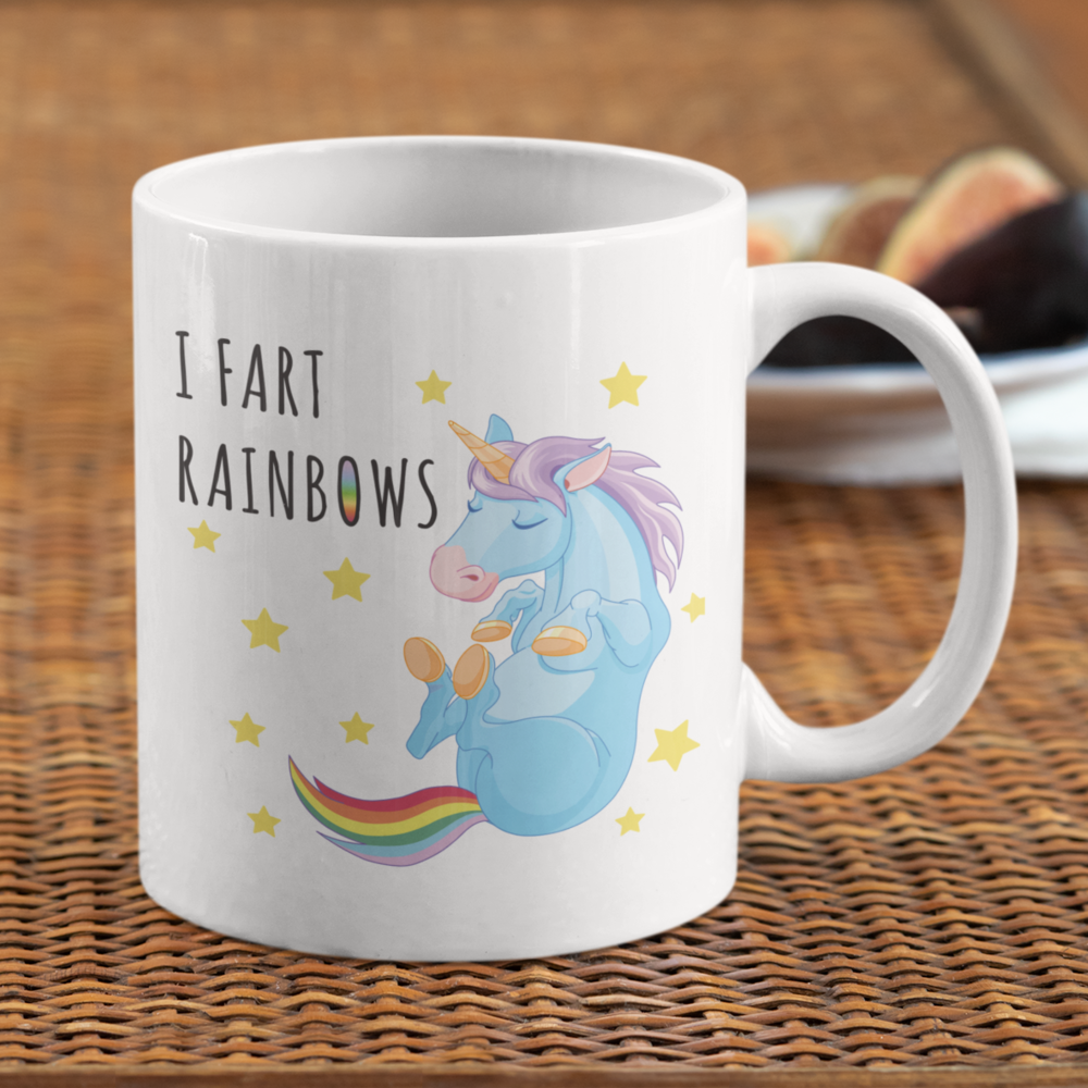 I Fart Rainbows Coffee Mug